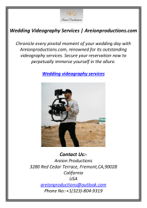 Wedding videography services