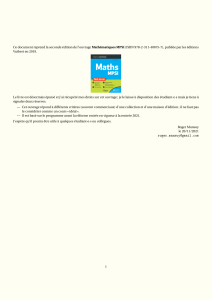 Mathématiques MPSI : Cours complet pour classes préparatoires