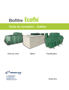 Biofiltre Ecoflo® Guide de Conception - Traitement des Eaux Usées Québec