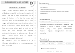 Exercices de lecture et compr&eacute;hension pour enfants