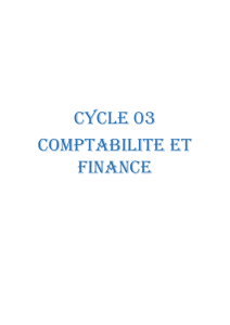 Cycle Comptable et Financier 03: Proc&eacute;dures et Justificatifs