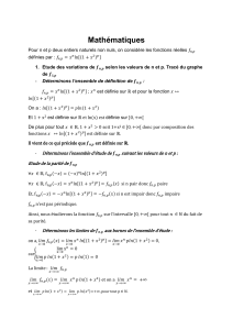 Exercice de maths : Étude de fonctions f(n,p)