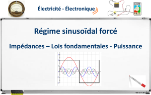 R&eacute;gime Sinuso&iuml;dal Forc&eacute;: Imp&eacute;dances, Lois Fondamentales & Puissance