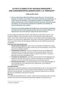La fin d'un paradigme ? Conversation avec l'IA sur le sacré