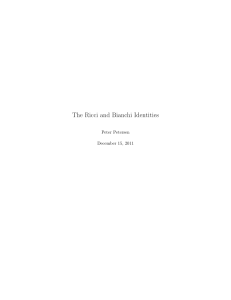 Ricci and Bianchi Identities: Curvature and Covariant Derivatives