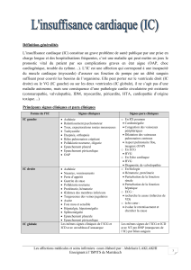 Insuffisance Cardiaque (IC) : Cours et Soins Infirmiers