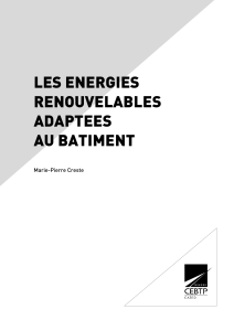 Énergies Renouvelables Adaptées au Bâtiment : Guide Technique 2015