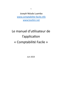 Manuel Utilisateur Comptabilité Facile - Guide d'Application Complet