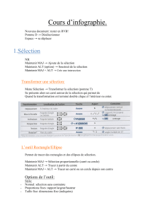 Cours d'Infographie: Maîtrise des Outils de Sélection et Calques