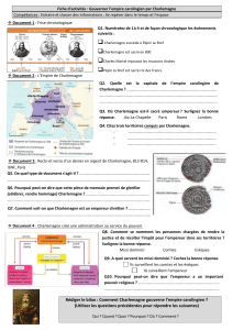Fiche d'activités : Gouverner l'empire carolingien par Charlemagne