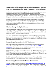 smart energy savings technology