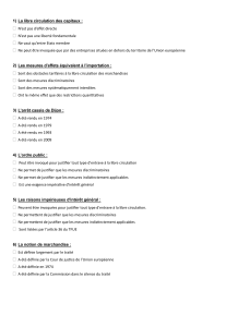 Droit de l'UE: Questions d'examen sur la libre circulation