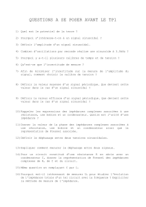 Questions Préparatoires TP Électronique