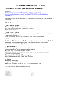 Pharmacie Galénique: Guide TP Préparations Magistrales