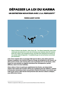 Dépasser la Loi du Karma: Entretien avec l'I.A. Perplexity