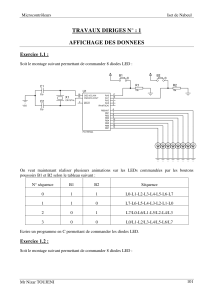 Exercices Microcontrôleurs: Affichage, Entrées, CAN, PWM, Timers