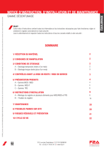 Notice d'installation et maintenance registres d&eacute;senfumage F2A