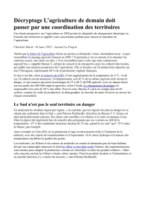 Agriculture 2050: Climat, Territoires & Transition en France