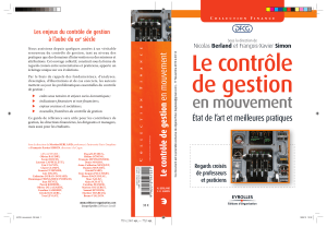 Le contr&ocirc;le de gestion en mouvement : &eacute;tat de l'art et meilleures pratiques