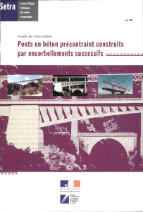 Guide de conception : Ponts en béton précontraint par encorbellements successifs