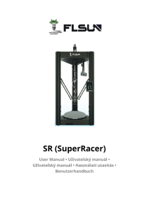 FLSUN SuperRacer 3D-Drucker Benutzerhandbuch – Montage & Betrieb