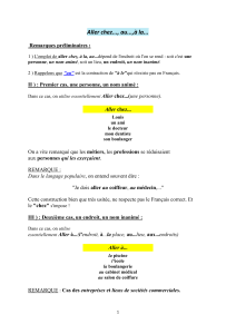 Aller chez, à la, au : Règles d'emploi en français | Guide de grammaire