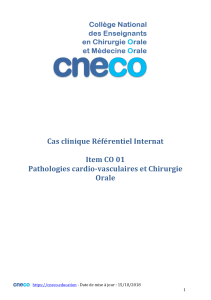 Cas clinique Internat : Chirurgie Orale & Pathologies Cardiaques