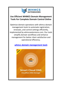 Use Efficient WHMCS Domain Management Tools For Complete Domain Control Online