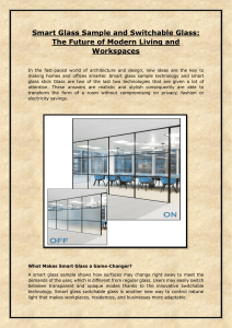 Smart Glass Sample and Switchable Glass: The Future of Modern Living and Workspaces