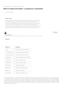 Bilan et Compte de Résultat : Guide Complet pour Comprendre