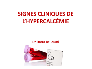 Hypercalcémie : Signes Cliniques et Urgences Médicales