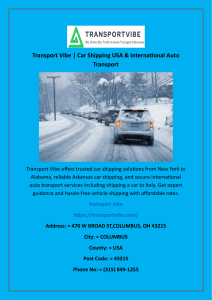 Transport Vibe | Car Shipping USA & International Auto Transport