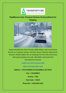 roadrunner auto transport bbb