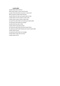 L'histoire du petit enfant