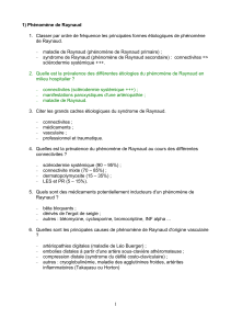 Phénomène de Raynaud, SAPL, Sclérodermie Systémique : Guide Q&A