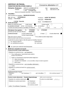 Certificat de Travail ADECCO pour MANSOURI NOUARA