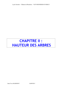 DENDRO2-2011 hauteur des arbres