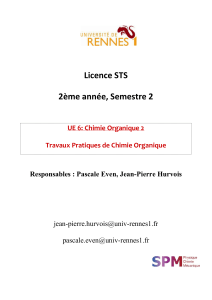 Guide TP Chimie Organique 2 - Sécurité Labo Licence STS Rennes 1