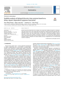 Delayed Discrete-Time Systems Stability Analysis