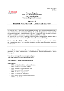 Droit des Libertés Fondamentales - Cas Pratique Liberté d'Expression