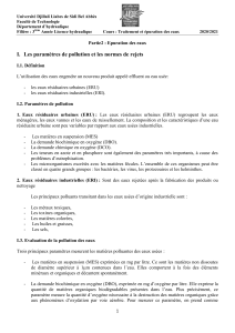 Traitement et épuration des eaux : Cours d'hydraulique