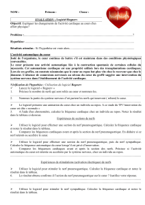 Evaluation Regnerv : Activité Cardiaque et Système Nerveux