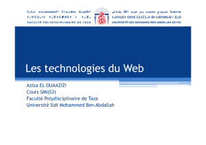 Technologies du Web: HTML, CSS, JavaScript, Architecture Client/Serveur