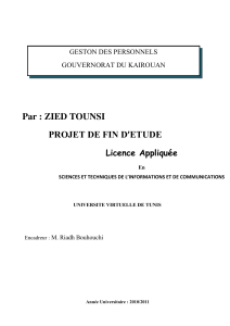 Gestion du personnel : Mémoire de fin d'études