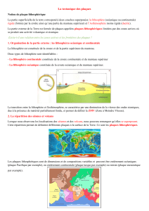 Tectonique des plaques : Plaques lithosph&eacute;riques et mouvements