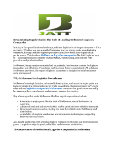 Melbourne Logistics Companies