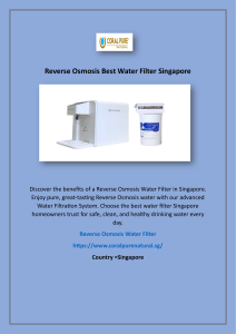 Water Filter Dispenser For Office and Home Singapore