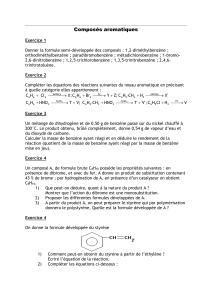 Exercices Composés Aromatiques - Chimie Organique