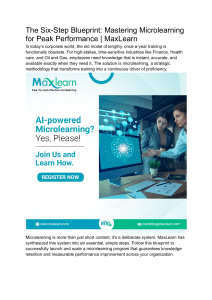 Mastering Microlearning: 6-Step Blueprint for Peak Performance