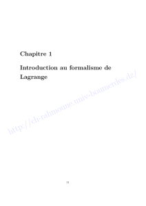 cours introduction lagrange